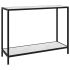 Masă consolă, negru, 100 x 35 x 75 cm, sticlă securizată GartenMobel Dekor