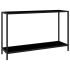 Masă consolă, negru, 60 x 35 x 75 cm, sticlă securizată GartenMobel Dekor
