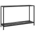 Masă consolă, negru, 120 x 35 x 75 cm, sticlă securizată GartenMobel Dekor