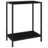 Masă consolă, negru, 60 x 35 x 75 cm, sticlă securizată GartenMobel Dekor