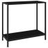Masă consolă, negru, 60 x 35 x 75 cm, sticlă securizată GartenMobel Dekor