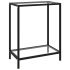 Masă consolă, negru, 60 x 35 x 75 cm, sticlă securizată GartenMobel Dekor