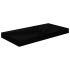 Rafturi de perete suspendate, 4 buc., negru, 50x23x3,8 cm, MDF GartenMobel Dekor