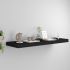 Rafturi de perete suspendate, 4 buc., negru, 50x23x3,8 cm, MDF GartenMobel Dekor