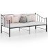 Cadru pat canapea extensibilă, alb, 90x200 cm, metal GartenMobel Dekor