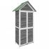 Magazie de unelte de grădină maro 89x52,5x175cm lemn masiv pin GartenMobel Dekor