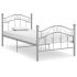 Cadru de pat, gri, 90 x 200 cm, metal GartenMobel Dekor