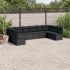 Set canapele de grădină cu perne, 10 piese, bej, poliratan GartenMobel Dekor