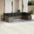 Set canapele de grădină cu perne 10 piese gri deschis poliratan GartenMobel Dekor