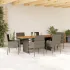 Set mobilier de grădină cu perne, 9 piese, negru, poliratan GartenMobel Dekor