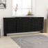 Mască pentru calorifer, negru, 78 cm, MDF GartenMobel Dekor