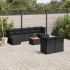 Set mobilier de grădină cu perne, 10 piese, gri, poliratan GartenMobel Dekor