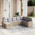 Set mobilier de grădină cu perne, 9 piese, negru, poliratan GartenMobel Dekor
