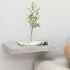 Rafturi de perete suspendate, 4 buc., negru, 50x23x3,8 cm, MDF GartenMobel Dekor