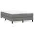 Pat box spring cu saltea, gri deschis, 200x200 cm, textil GartenMobel Dekor