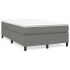 Pat box spring cu saltea, gri închis, 120x190 cm, textil GartenMobel Dekor