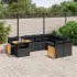 Set canapele de grădină cu perne, 10 piese, bej, poliratan GartenMobel Dekor