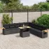 Set canapele de grădină cu perne, 11 piese, bej, poliratan GartenMobel Dekor