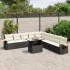 Set canapele de grădină cu perne, 11 piese, bej, poliratan GartenMobel Dekor