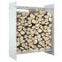 Rastel lemne de foc negru 80x35x100 cm sticlă securizată GartenMobel Dekor
