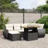 Set canapele de grădină, 7 piese, cu perne, gri, poliratan GartenMobel Dekor