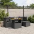 Set mobilier grădină cu perne, 6 piese, gri, poliratan GartenMobel Dekor