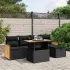 Set mobilier grădină cu perne, 6 piese, gri, poliratan GartenMobel Dekor