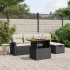 Set mobilier de grădină cu perne, 6 piese, negru, poliratan GartenMobel Dekor