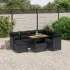 Set canapele de grădină cu perne, 8 piese, gri, poliratan GartenMobel Dekor
