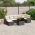 Set canapele de grădină cu perne, 8 piese, gri, poliratan GartenMobel Dekor