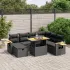 Set canapele de grădină cu perne, 8 piese, gri, poliratan GartenMobel Dekor