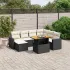 Set canapele de grădină cu perne, 8 piese, gri, poliratan GartenMobel Dekor