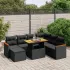 Set canapele de grădină cu perne, 8 piese, gri, poliratan GartenMobel Dekor