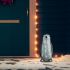 Figurină pinguin de Crăciun cu LED 30cm acril interior/exterior GartenMobel Dekor