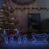 Decorațiune de Crăciun cu reni și sanie, 576 LED-uri, exterior GartenMobel Dekor