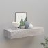 Raft de perete cu sertar, alb, 60x23,5x10 cm, MDF GartenMobel Dekor