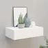 Raft de perete cu sertar, alb, 60x23,5x10 cm, MDF GartenMobel Dekor