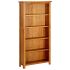 Bibliotecă cu 7 rafturi, 90 x 22,5 x 200 cm, lemn masiv stejar GartenMobel Dekor