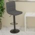 Scaune de bar, 2 buc., gri deschis, material textil GartenMobel Dekor