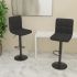 Scaune de bar, 2 buc., gri deschis, material textil GartenMobel Dekor