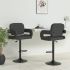 Scaune de bar, 2 buc., gri deschis, material textil GartenMobel Dekor