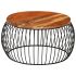 Măsuță de cafea, 68x37 cm, lemn masiv reciclat, rotund GartenMobel Dekor