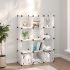 Organizator cub de depozitare, 15 cuburi, negru, PP GartenMobel Dekor