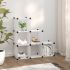 Organizator cub de depozitare, 6 cuburi, negru, PP GartenMobel Dekor