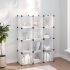 Organizator cub de depozitare, 15 cuburi, negru, PP GartenMobel Dekor