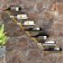 Suport sticle de vin de perete pentru 7 sticle, negru, metal GartenMobel Dekor