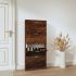 Pantofar, alb extralucios, 59x17x150 cm, lemn compozit GartenMobel Dekor
