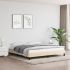 Cadru de pat, crem, 140x190 cm, material textil GartenMobel Dekor
