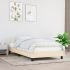 Cadru de pat, crem, 140x190 cm, material textil GartenMobel Dekor