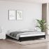Cadru de pat, negru, 140x190 cm, material textil GartenMobel Dekor